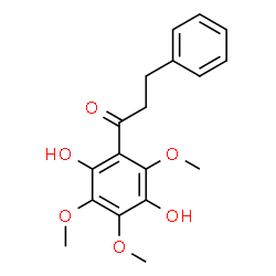 ChemSpider 2D Image | 1-(2,5-Dihydroxy-3,4,6-trimethoxyphenyl)-3-phenyl-1-propanone | C18H20O6