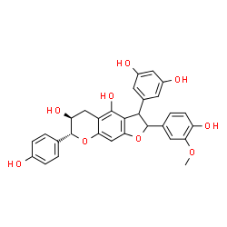 ChemSpider 2D Image | Gnetoflavanol A | C30H26O9