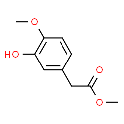 ChemSpider 2D Image | Methyl (3-hydroxy-4-methoxyphenyl)acetate | C10H12O4