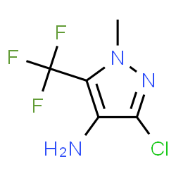 ChemSpider 2D Image | 3-Chloro-1-methyl-5-(trifluoromethyl)-1H-pyrazol-4-amine | C5H5ClF3N3