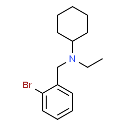 ChemSpider 2D Image | N-(2-Bromobenzyl)-N-ethylcyclohexanamine | C15H22BrN