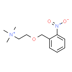 ChemSpider 2D Image | N,N,N-Trimethyl-2-[(2-nitrobenzyl)oxy]ethanaminium | C12H19N2O3