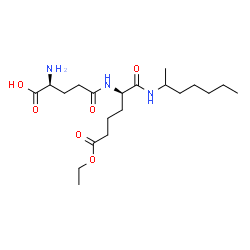 ChemSpider 2D Image | L-gamma-Glutamyl-6-ethoxy-N-2-heptanyl-6-oxo-D-norleucinamide | C20H37N3O6