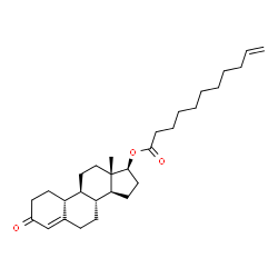 ChemSpider 2D Image | (17beta)-3-Oxoestr-4-en-17-yl 10-undecenoate | C29H44O3