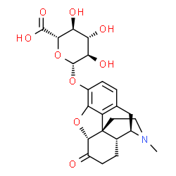 ChemSpider 2D Image | Hydromorphone-3-beta-D-glucuronide | C23H27NO9