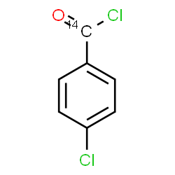 ChemSpider 2D Image | 4-Chloro(carbonyl-~14~C)benzoyl chloride | C614CH4Cl2O