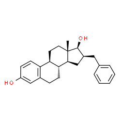 ChemSpider 2D Image | (16beta,17beta)-16-benzylestra-1(10),2,4-triene-3,17-diol | C25H30O2