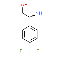 ChemSpider 2D Image | (2R)-2-Amino-2-[4-(trifluoromethyl)phenyl]ethanol | C9H10F3NO