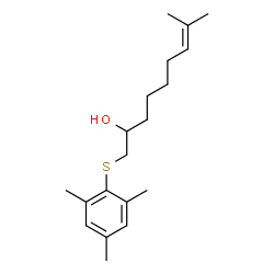 ChemSpider 2D Image | 1-(Mesitylsulfanyl)-8-methyl-7-nonen-2-ol | C19H30OS