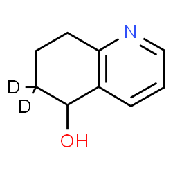 ChemSpider 2D Image | (6,6-~2~H_2_)-5,6,7,8-Tetrahydro-5-quinolinol | C9H9D2NO