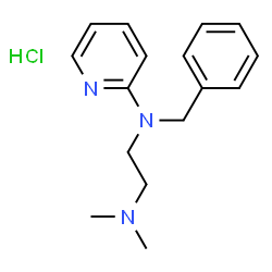ChemSpider 2D Image | TRIPELENNAMINE HYDROCHLORIDE | C16H22ClN3