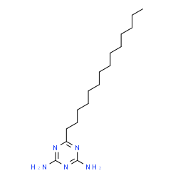 ChemSpider 2D Image | 6-Tetradecyl-1,3,5-triazine-2,4-diamine | C17H33N5