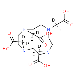 ChemSpider 2D Image | 2,2',2'',2'''-(1,4,7,10-Tetraazacyclododecane-1,4,7,10-tetrayl)tetra(~2~H_2_)acetic acid | C16H20D8N4O8