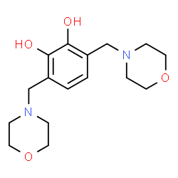 ChemSpider 2D Image | 3,6-Bis(4-morpholinylmethyl)-1,2-benzenediol | C16H24N2O4