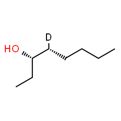 ChemSpider 2D Image | (3S,4R)-3-(4-~2~H_1_)Octanol | C8H17DO