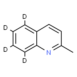 ChemSpider 2D Image | 2-Methyl(5,6,7,8-~2~H_4_)quinoline | C10H5D4N