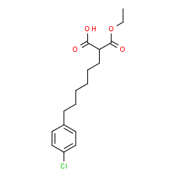 ChemSpider 2D Image | 8-(4-Chlorophenyl)-2-(ethoxycarbonyl)octanoic acid | C17H23ClO4