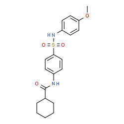 ChemSpider 2D Image | N-{4-[(4-Methoxyphenyl)sulfamoyl]phenyl}cyclohexanecarboxamide | C20H24N2O4S