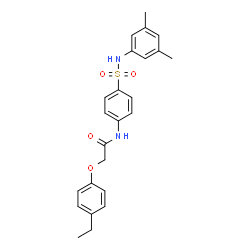 ChemSpider 2D Image | N-{4-[(3,5-Dimethylphenyl)sulfamoyl]phenyl}-2-(4-ethylphenoxy)acetamide | C24H26N2O4S