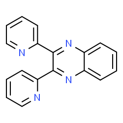 ChemSpider 2D Image | 2,3-di-2-pyridylquinoxaline | C18H12N4