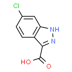 ChemSpider 2D Image | 6-Chloro-1H-indazole-3-carboxylic acid | C8H5ClN2O2