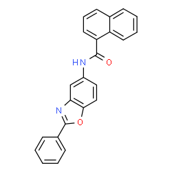 ChemSpider 2D Image | N-(2-Phenyl-1,3-benzoxazol-5-yl)-1-naphthamide | C24H16N2O2