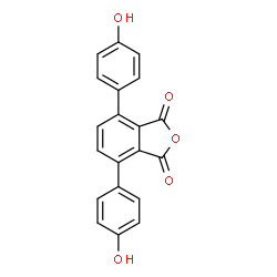 ChemSpider 2D Image | 4,7-Bis(4-hydroxyphenyl)-2-benzofuran-1,3-dione | C20H12O5