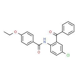 ChemSpider 2D Image | N-(2-Benzoyl-4-chlorophenyl)-4-ethoxybenzamide | C22H18ClNO3