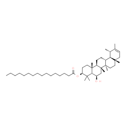 ChemSpider 2D Image | (3beta,5xi,6beta,18alpha,19alpha)-6-Hydroxyurs-20-en-3-yl palmitate | C46H80O3