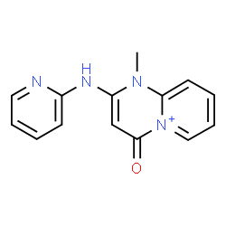 ChemSpider 2D Image | 1-Methyl-4-oxo-2-(2-pyridinylamino)-1,4-dihydropyrido[1,2-a]pyrimidin-5-ium | C14H13N4O