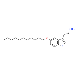 ChemSpider 2D Image | 2-[5-(Undecyloxy)-1H-indol-3-yl]ethanamine | C21H34N2O