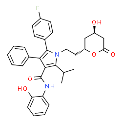 ChemSpider 2D Image | O-HYDROXYATORVASTATIN LACTONE | C33H33FN2O5