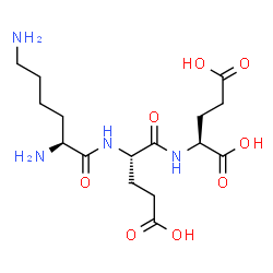 ChemSpider 2D Image | L-Lysyl-L-alpha-glutamyl-L-glutamic acid | C16H28N4O8
