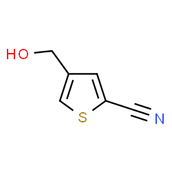ChemSpider 2D Image | 4-(Hydroxymethyl)-2-thiophenecarbonitrile | C6H5NOS