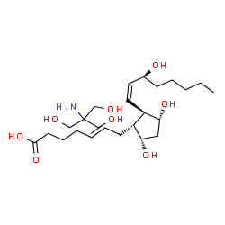 ChemSpider 2D Image | (5E,9alpha,11alpha,13Z,15S)-9,11,15-Trihydroxyprosta-5,13-dien-1-oic acid - 2-amino-2-(hydroxymethyl)-1,3-propanediol (1:1) | C24H45NO8