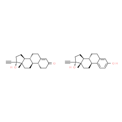 ChemSpider 2D Image | 17-Hydroxy-19-norpregn-4-en-20-yn-3-one - 19-norpregna-1(10),2,4-trien-20-yne-3,17-diol (1:1) | C40H50O4