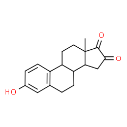 ChemSpider 2D Image | 3-Hydroxyestra-1,3,5(10)-triene-16,17-dione | C18H20O3