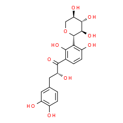 ChemSpider 2D Image | (1S)-1,5-Anhydro-1-{3-[(2R)-3-(3,4-dihydroxyphenyl)-2-hydroxypropanoyl]-2,6-dihydroxyphenyl}-D-xylitol | C20H22O10