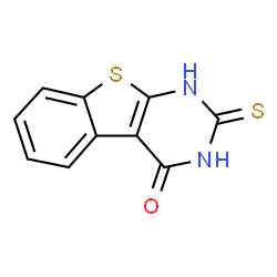 ChemSpider 2D Image | 2-Thioxo-2,3-dihydro[1]benzothieno[2,3-d]pyrimidin-4(1H)-one | C10H6N2OS2