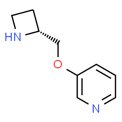 ChemSpider 2D Image | 3-[(2R)-2-Azetidinylmethoxy]pyridine | C9H12N2O