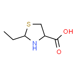 ChemSpider 2D Image | 2-Ethylthiazolidine-4-carboxylic acid | C6H11NO2S