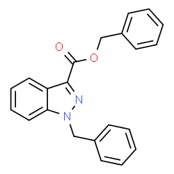 ChemSpider 2D Image | Benzyl 1-benzyl-1H-indazole-3-carboxylate | C22H18N2O2