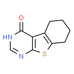 ChemSpider 2D Image | 5,6,7,8-tetrahydro[1]benzothieno[2,3-d]pyrimidin-4-ol | C10H10N2OS