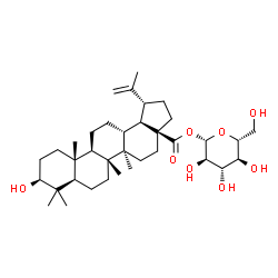 ChemSpider 2D Image | 1-O-[(3beta)-3-Hydroxy-28-oxolup-20(29)-en-28-yl]-beta-D-glucopyranose | C36H58O8