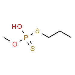 ChemSpider 2D Image | O-Methyl S-propyl hydrogen phosphorodithioate | C4H11O2PS2