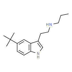 ChemSpider 2D Image | N-[2-(5-tert-butyl-1H-indol-3-yl)ethyl]propan-1-amine | C17H26N2