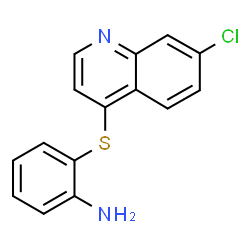 ChemSpider 2D Image | 2-[(7-Chloro-4-quinolinyl)sulfanyl]aniline | C15H11ClN2S