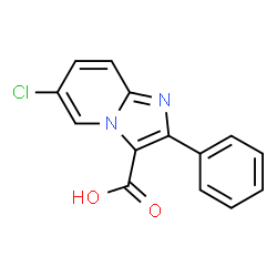 ChemSpider 2D Image | 6-Chloro-2-phenylimidazo[1,2-a]pyridine-3-carboxylic acid | C14H9ClN2O2