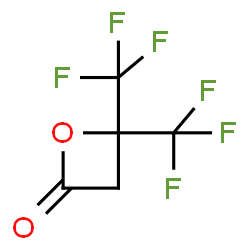 ChemSpider 2D Image | 4,4-Bis(trifluoromethyl)-2-oxetanone | C5H2F6O2