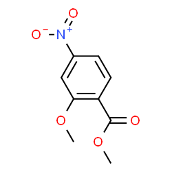 ChemSpider 2D Image | Methyl 2-methoxy-4-nitrobenzoate | C9H9NO5